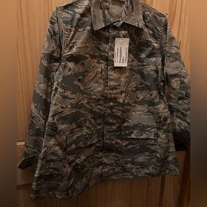 BDU Camouflage Military Style Jacket woman 6R maternity-nwt